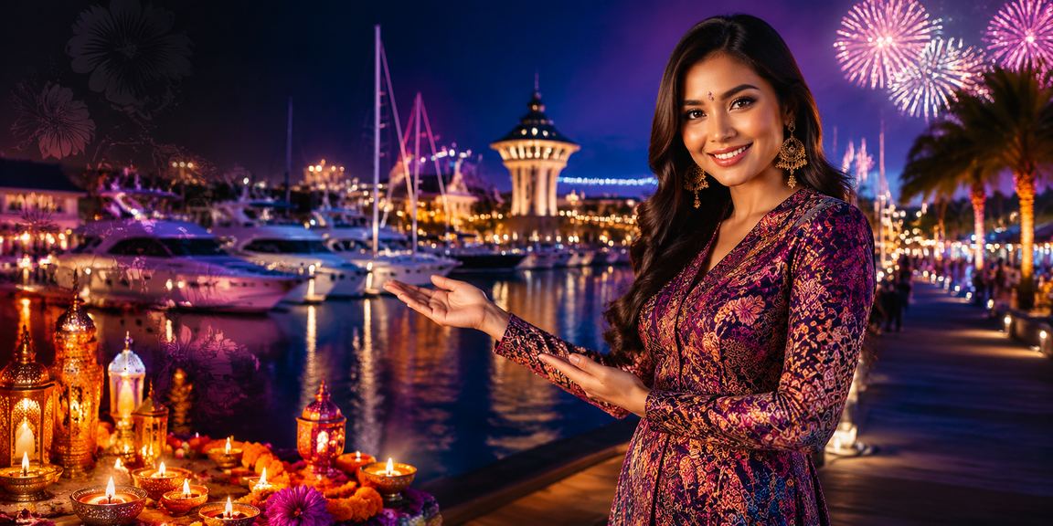 Suasana pertaruhan dalam talian bertemakan batik Langkawi, Malaysia